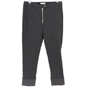 DONDUP Womens Pants Size 44 Charcoal Slim Leg Knit Business Casual Career OFfice